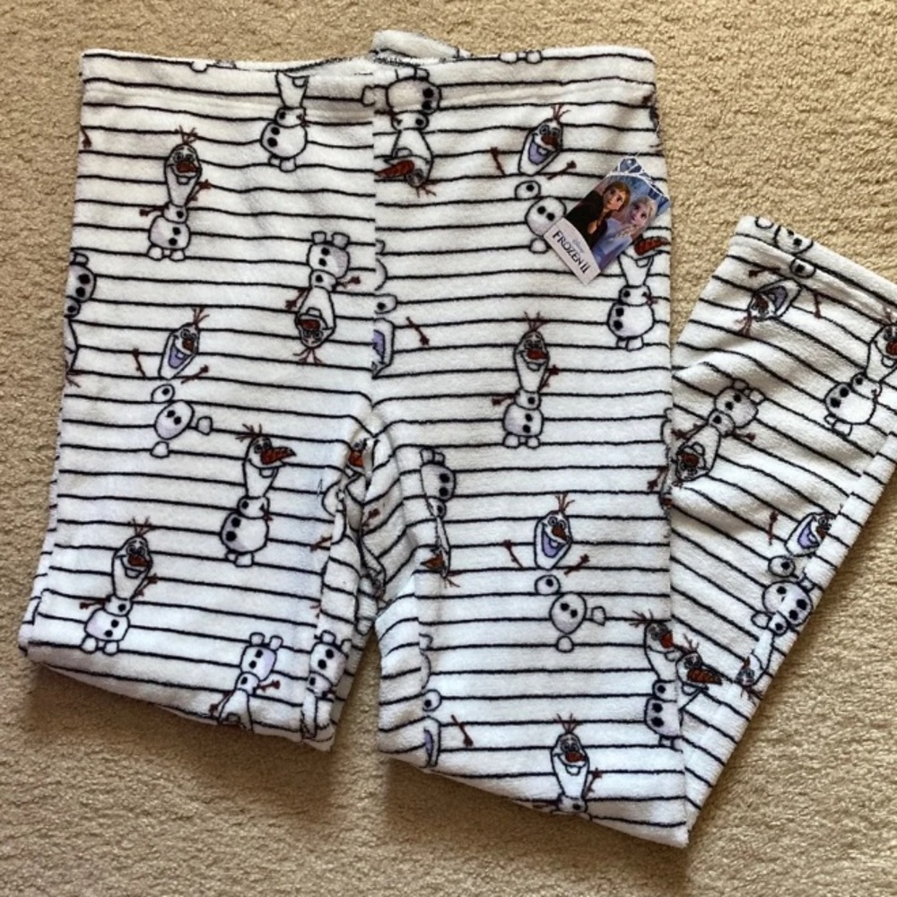 Disney Frozen 2 Olaf Fuzzy Pajama Pants 
Size XL